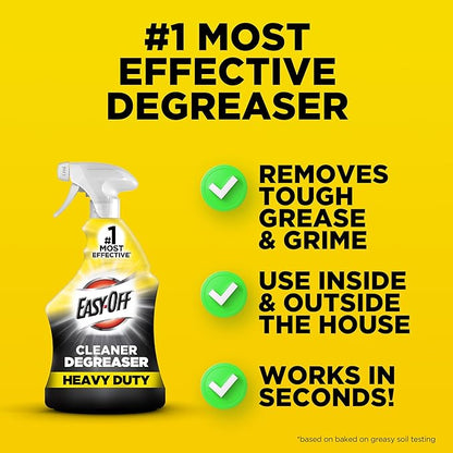 Easy-Off Heavy Duty Degreaser Cleaner Spray, Kitchen Degreaser, 32 Oz - Image 6