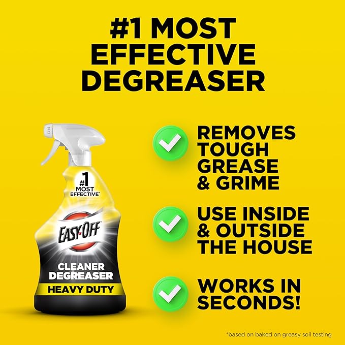 Easy-Off Heavy Duty Degreaser Cleaner Spray, 32 Ounce - Image 4