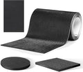 CHUNZEXI Self Adhesive Non Slip Furniture Pads 4”x40” Rubber Floor Protectors, Cuttable Anti Skid Grippers for Hardwood Floors, Scratch and Slide Protection