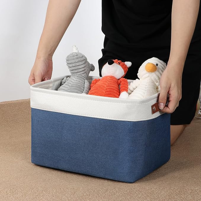 DULLEMELO Fabric Storage Bins, Foldable Storage Baskets - Image 3