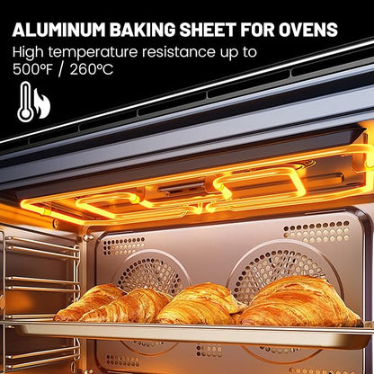 BIEAMA 12 Pack Full Size Baking Sheet Pan Aluminum Commercial Pan - Image 7
