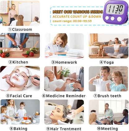 Timer for Kids Teachers Supplies Digital Kitchen Timers for Cooking Large - Image 4