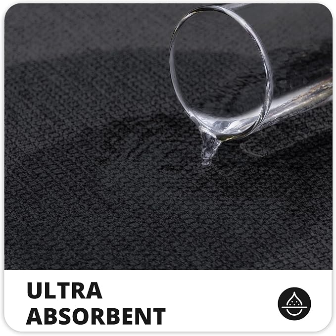 Bathroom Rugs Set 2 Pieces, Thin Bathroom Mats, Toilet Rugs, Quick Dry - Image 4