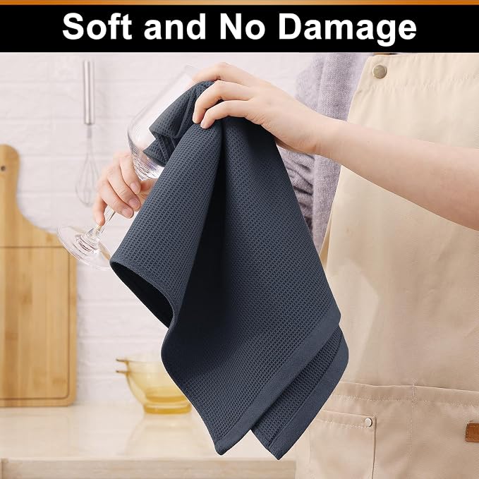 Homaxy 100% Cotton Waffle Weave Kitchen Towels - Image 4