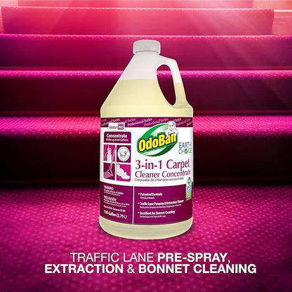 OdoBan Professional Series 3-in-1 Carpet Cleaner Concentrate, Made in the USA - Image 4