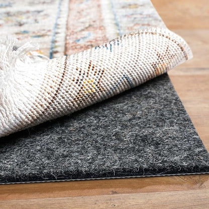 BAGAIL Felt and Natural Rubber Backing Rug Pads 1/8” Thick, 6 x 9 Ft Non Slip by BAGAILBASICS