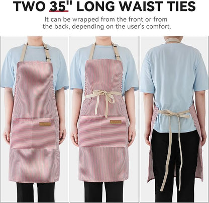 NLUS 2 Pack Cooking Aprons for Women - Image 5