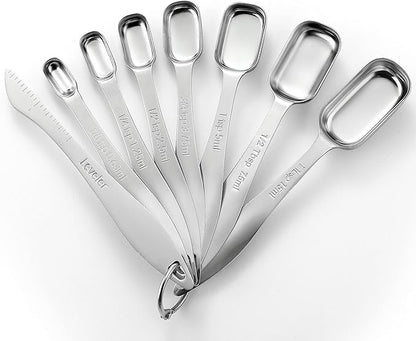 Spring Chef Stainless Steel Measuring Spoons Set of 8 by SpringChef