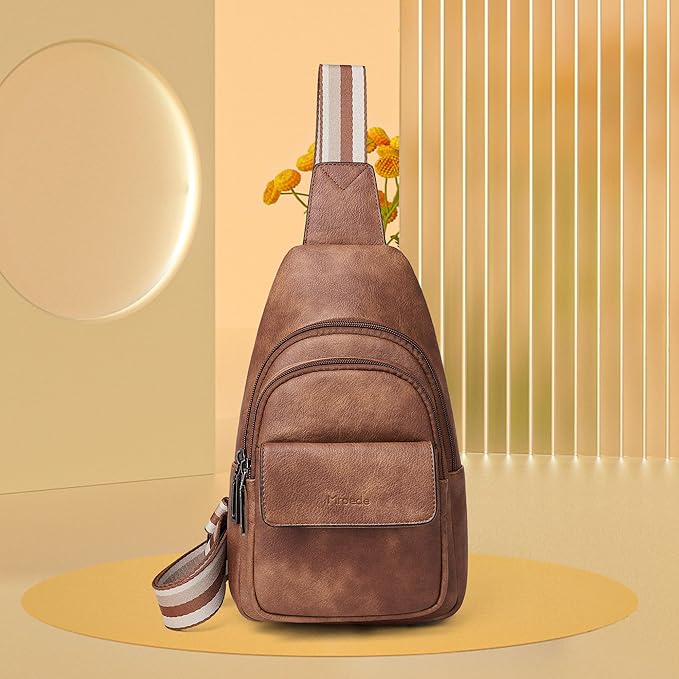 Sling Bag Crossbody Bags for Women Small Cross Body Bag Fanny Packs Chest Sling Purse for Daily Travel Leisure Sport