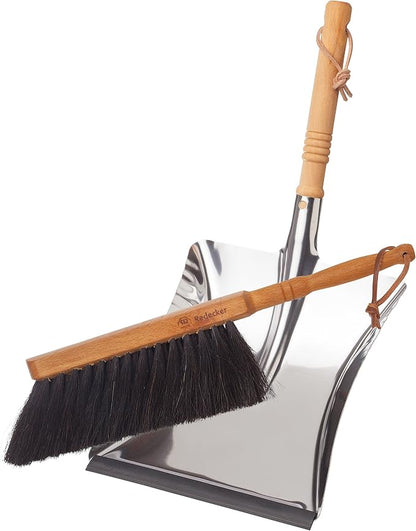 REDECKER Horsehair Fiber Hand Brush and Dust Pan Set by Redecker