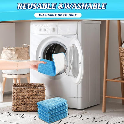 36 Pcs Microfiber Mop Pads Machine Washable Cleaning Flat Mop Head Replacement - Image 5