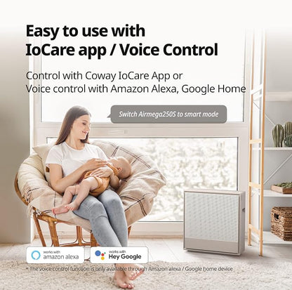 COWAY Air Purifiers for Home Large Room Up to 930 ft², Washable Pre-Filter and - Image 6