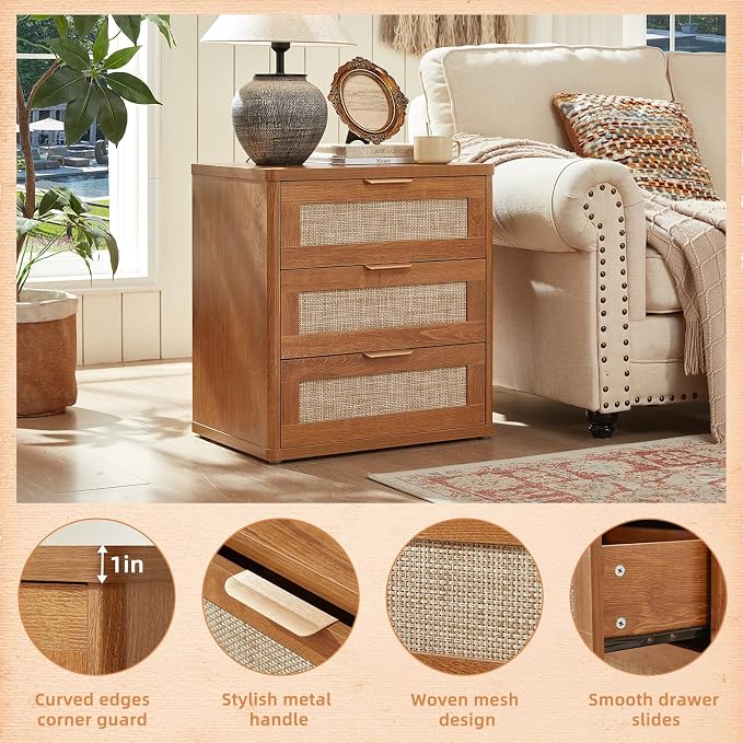 LEYAOYAO Rattan Night Stand - Image 6