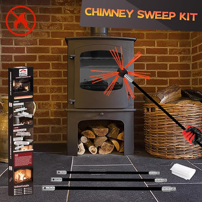 26 Feet Chimney Sweep Kit, Chimney Cleaning Kit - Image 7