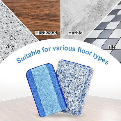 4 Pack Microfiber Cleaning Pad for Bona Mop Safe for Hardwood & Hard Surface - Image 5