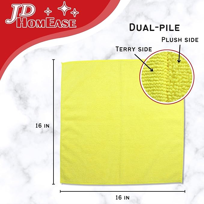 Microfiber Cleaning Cloths, 240 Pack, All-Purpose, Highly Absorbent, Washable - Image 2