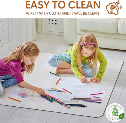 Large Office Chair Mat for Hardwood Floor- 46" x 72" Clear Computer Desk Chair - Image 7
