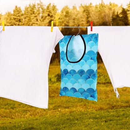 2 Pcs Summer Clothes Pin Bag Mermaids Clothespin Bag Holder Clothespin Holder - Image 5