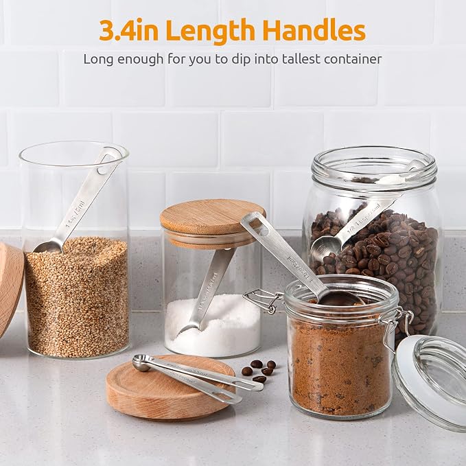 Measuring Spoons: U-Taste 18/8 Stainless Steel Measuring Spoons Set of 6 Piece: - Image 7
