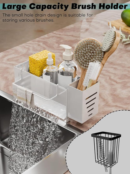 Sponge Holder for Kitchen Sink, Space-Saving Sink Caddy - Image 3