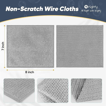 Orighty Multipurpose Wire Dishwashing Rag 24 Pcs, Upgraded Double-Layer - Image 2