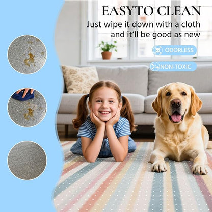 Office Chair Mat for Low Pile Carpet, 48” x 36” Transparent Office Desk Chair - Image 5