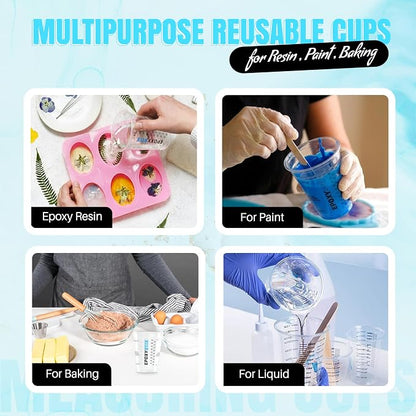 10oz Disposable Graduated Cups for Mixing Epoxy Resin - Image 8