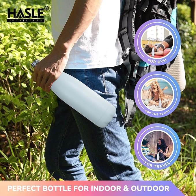 HASLE OUTFITTERS 17oz Stainless Steel Water Bottles Bulk, Vacuum Insulated - Image 6