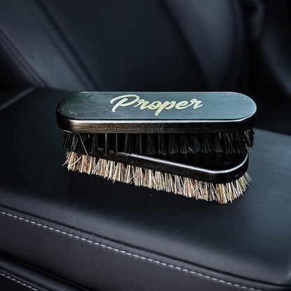 Premium Horse Hair Leather Brushes Set - Image 9