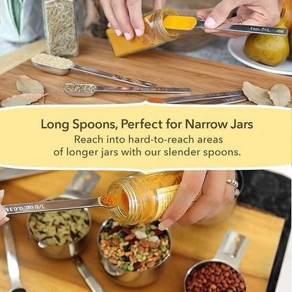 Simply Gourmet Measuring Cups and Spoons Set of 12 – Stainless Steel Kitchen - Image 5