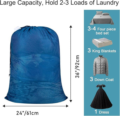 Polecasa Heavy Duty Large Mesh Laundry Bags - Image 3