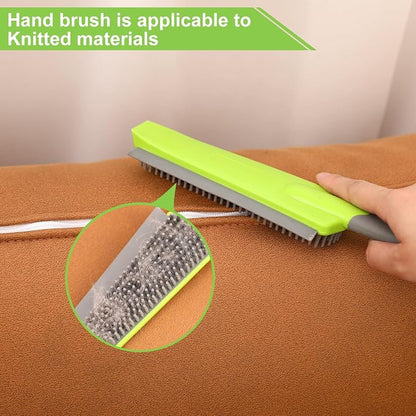 Rubber Broom with Squeegee for Carpet Pet Hair Remover, 57 inch Long Handled - Image 7