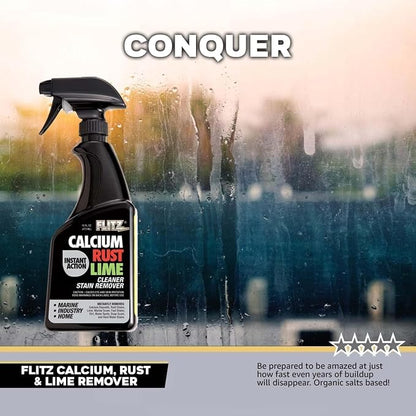 Flitz Calcium, & Lime Remover - 16oz Bottle of USA-Made Limescale Remover - Image 2