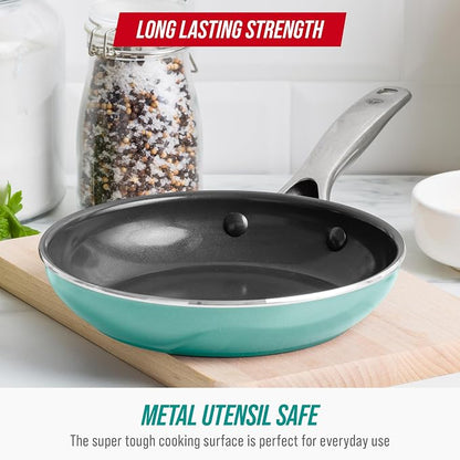 Blue Diamond 8" Nonstick Frying Pan Skillet, Diamond Infused Ceramic PFAS-Free - Image 7