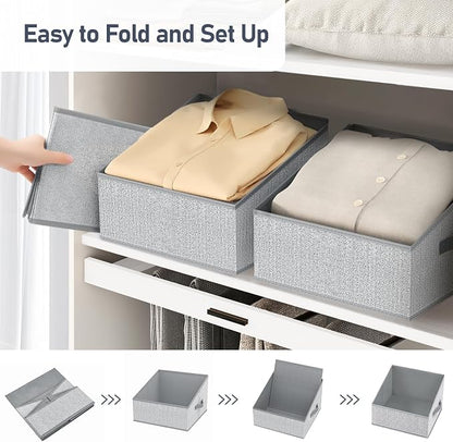 DIMJ Closet Storage Bins 10 Pack - Image 5
