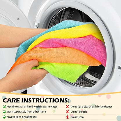 FIXSMITH Microfiber Cleaning Cloth, 20 Pack Cleaning Rags, Cleaning Towels - Image 8
