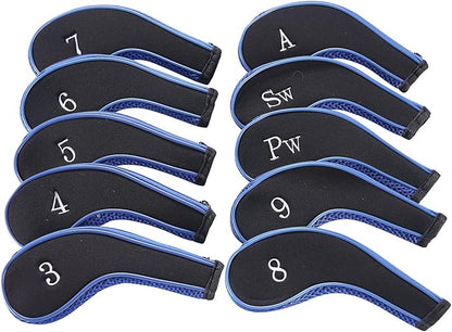 Sword &Shield sports Neoprene Zipper Golf Club Iron Head Covers Iron Covers by Unknown