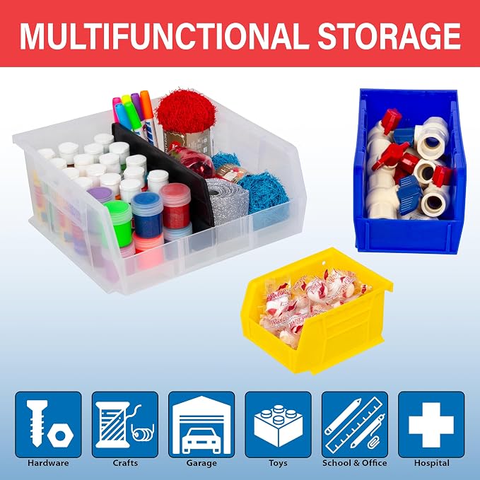Akro-Mils 30235 AkroBins Plastic Storage Bins, Space-Saving Stackable Bins - Image 3