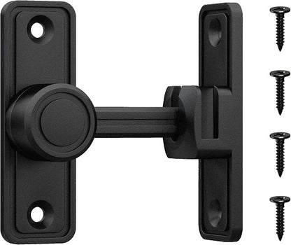 Barn Door Privacy Latch, 90°/180° Swing Slide Lock, Zinc-Alloy, Adhesive or by RETRIN