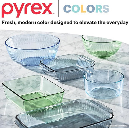 Pyrex Colors Tinted Sculpted Tinted Glass Mixing Bowls - Image 5
