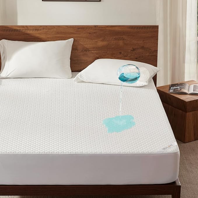 BEDLORE California King Mattress Protector, Waterproof Noiseless Mattress Cover by Bedlore