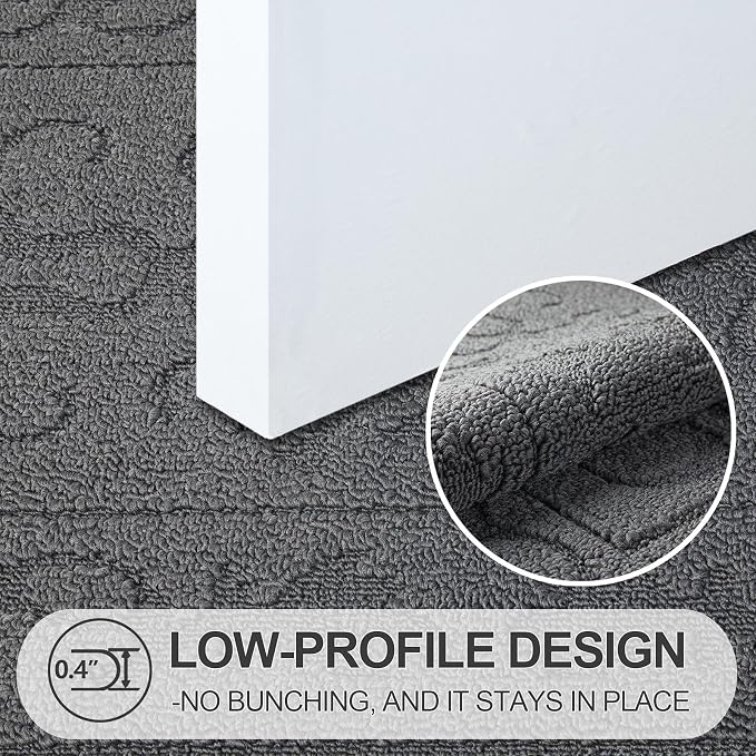 FONEYI Indoor Door Mat 20" x 32", Dirt Trapper Door Mats Non-Slip Entryway Rugs - Image 3