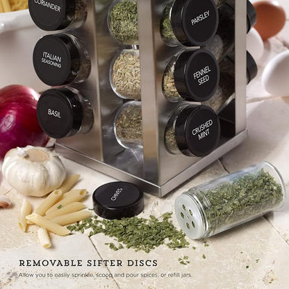 Kamenstein 20 Jar Heritage Revolving Spice Rack - Image 3