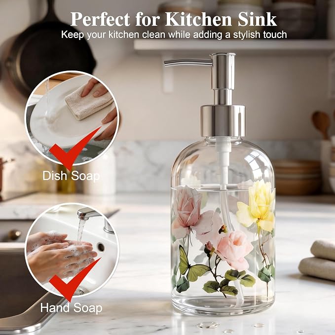 Glass Soap Dispenser Bottle - Image 9