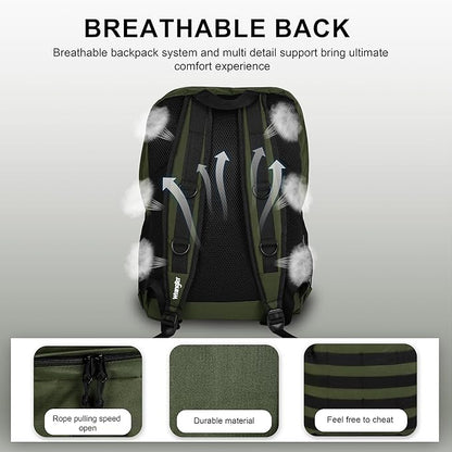 Wrangler Tradesman Backpack, Water Resistant Casual Daypack for Travel Work School, Unisex Laptop Backpack with Notebook Sleeve