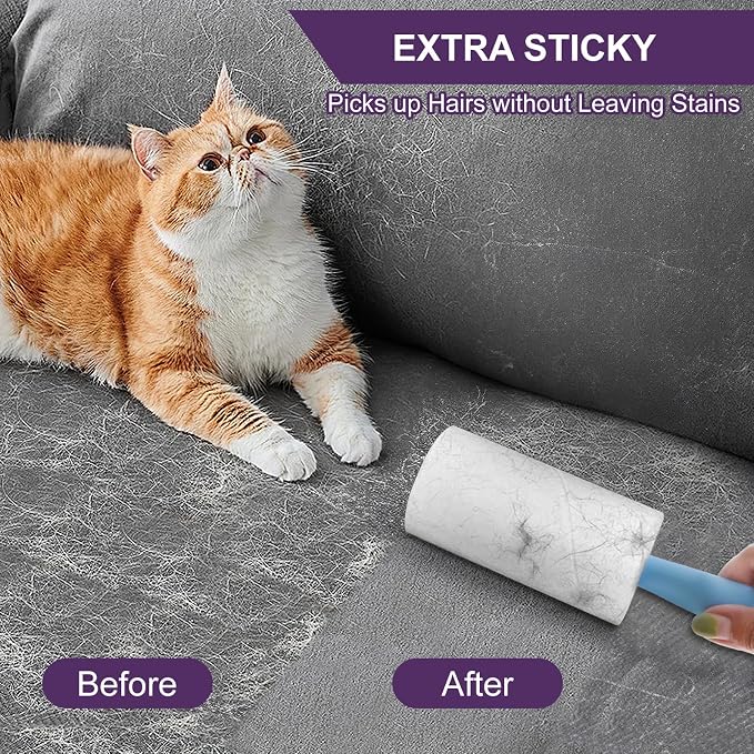 Lint Rollers for Pet Hair Extra Sticky, 220 Sheets/2 Lint Roller Refills - Image 5