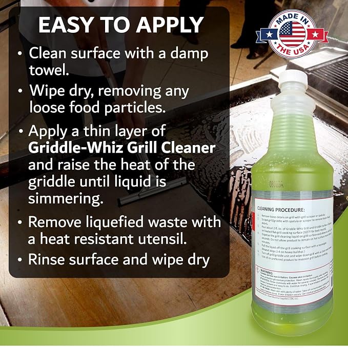 Griddle-Whiz Grill & Griddle Cleaner | Removes Grease, Food Residue, Burnt On - Image 4