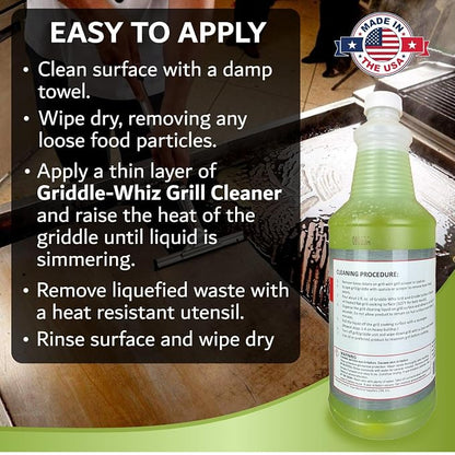 Griddle-Whiz Grill & Griddle Cleaner | Removes Grease, Food Residue, Burnt On - Image 4