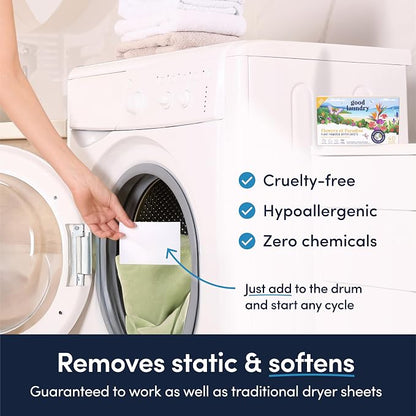 Good Laundry - Lavender Breeze Scented Organic Laundry Dryer Sheets - Natural - Image 3