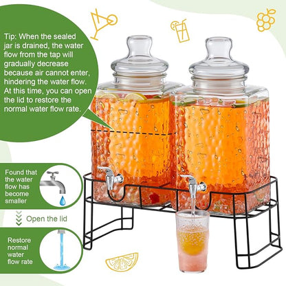 Honeydak 1.5 Gallon Glass Beverage Dispenser - Image 4